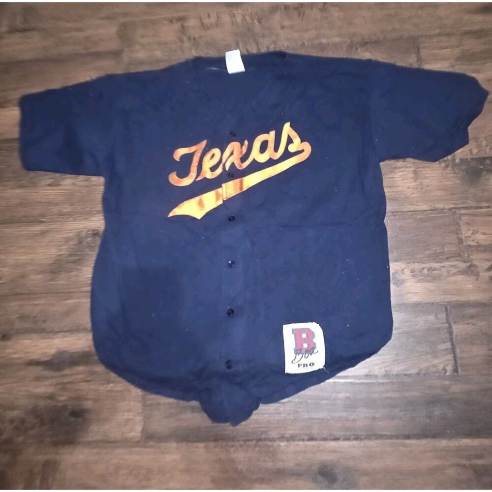 Vintage Jersey Texas Longhorns BOA Size XL 90s Navy USA Made VTG EUC College
